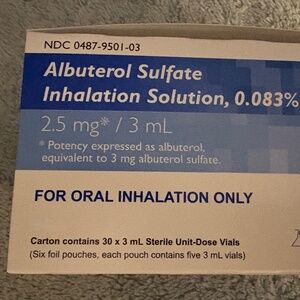 3 Boxes of Albuterol Sulfate Inhalation Solution